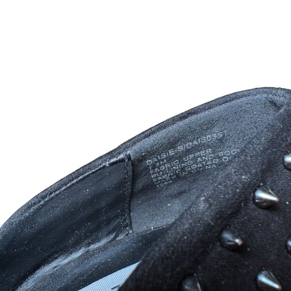 Steve Madden Daisie Spiked Pointed Toe Black Suede Heels Pumps Size 7.5 - Picture 8 of 8